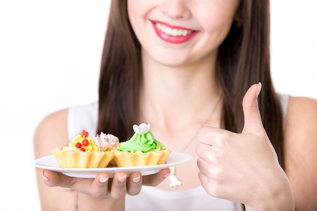 Uśmiechnięte danie na talerzu